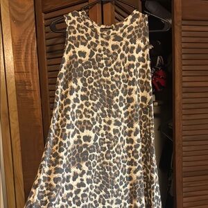 Leopard Print Sleeveless Dress